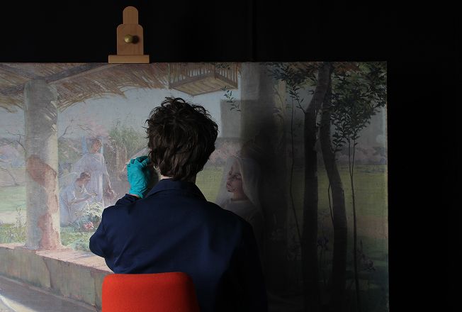 Edouard Paupion, Le Sommeil de la Vierge, 1896, huile sur toile, Dijon, Musée d’Art Sacré